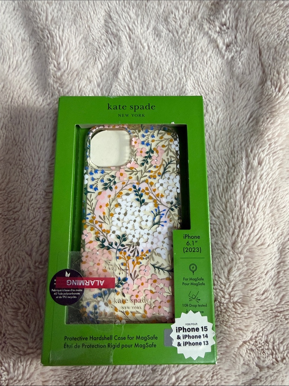 kate spade Floral MagSafe Hardshell iPhone Case - Pink, White, Green, Blue